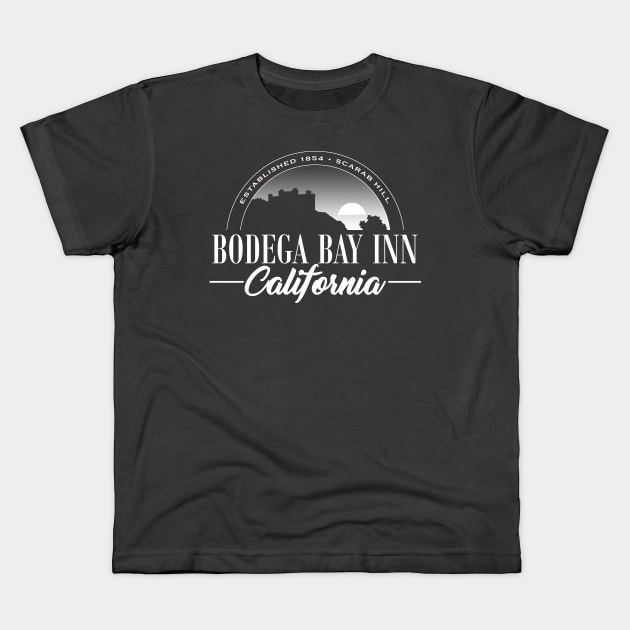 Bodega Bay Kids T-Shirt by ZombieGirl01